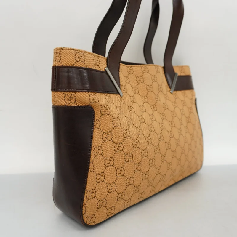 Women Gucci tote bags in GG Supreme canvas for a branded feelGUCCIAuth  GG Canvas Tote Bag 73983 Women's Tote Bag Brown