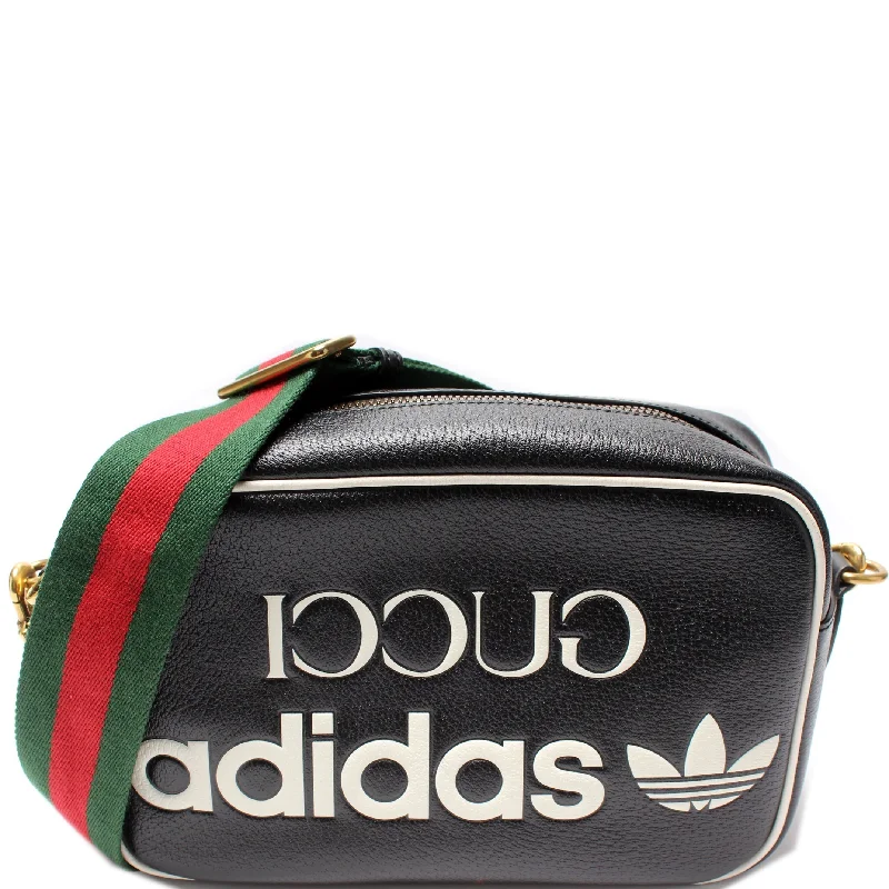 Women Gucci bags with a detachable mirror inside702427 Gucci X Adidas Messenger