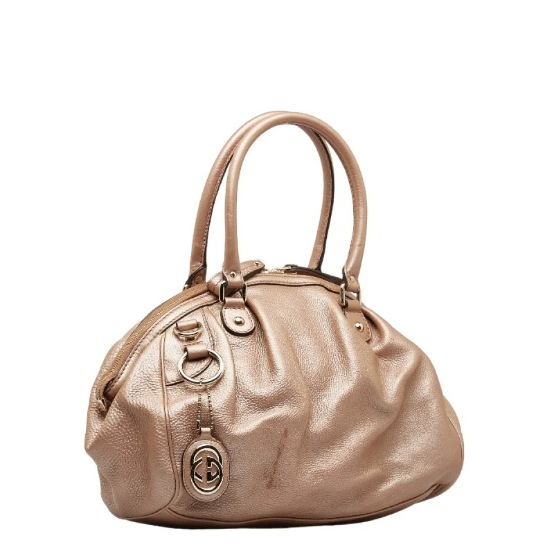 Ladies Gucci Dionysus bags with a detachable shoulder strapGUCCI Sookie Handbag Shoulder Bag 223974 Champagne Pink Leather Women's