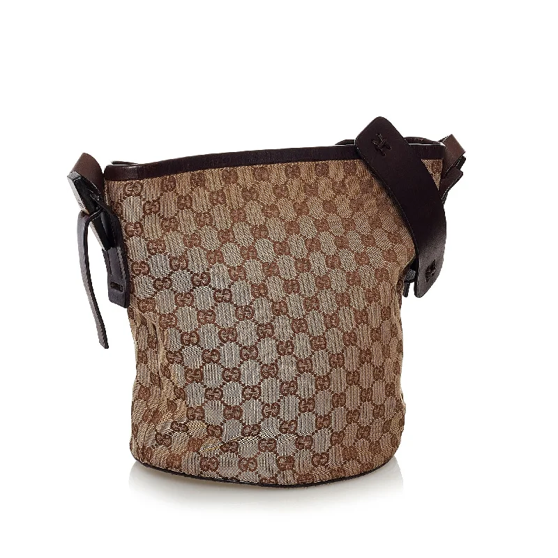 Ladies Gucci Dionysus bags with a detachable shoulder strapGucci GG Canvas Bucket Bag (32842)