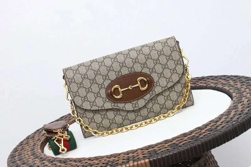 Ladies Gucci shoulder bags with a magnetic - closure flapWF - Gucci Bags - 1373