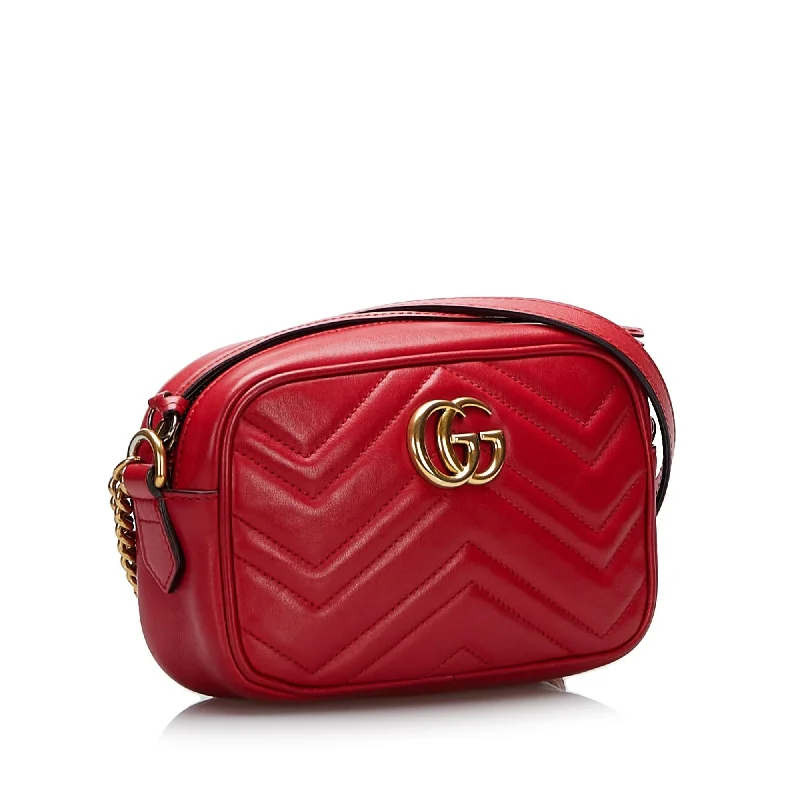 Gucci Marmont bags for women with a snakeskin - effect panelGucci GG Marmont Crossbody Bag (SHG-CFR45W)