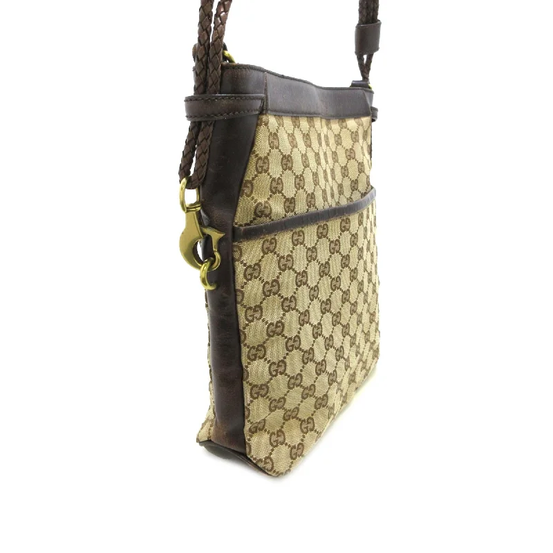 Women Gucci bags with a detachable mobile phone holderGucci GG Canvas Crossbody (yLPVed)