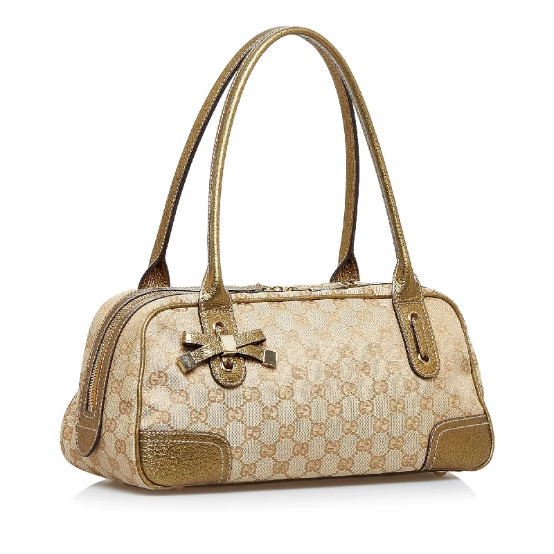 Medium - sized Women Gucci handbags for everyday useGucci GG Canvas Princy Shoulder Bag (SHG-BFVHDN)