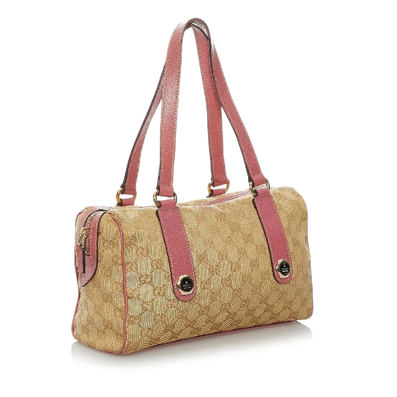 Ladies Gucci shoulder bags with a tassel decorationGucci GG Canvas Charmy Shoulder Bag (29552)