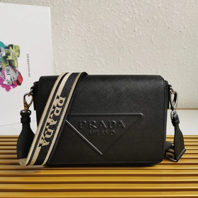 Prada tote bags with a printed Prada logo on the front for brand visibilityWhimsy Finds - Prada Bags - 598