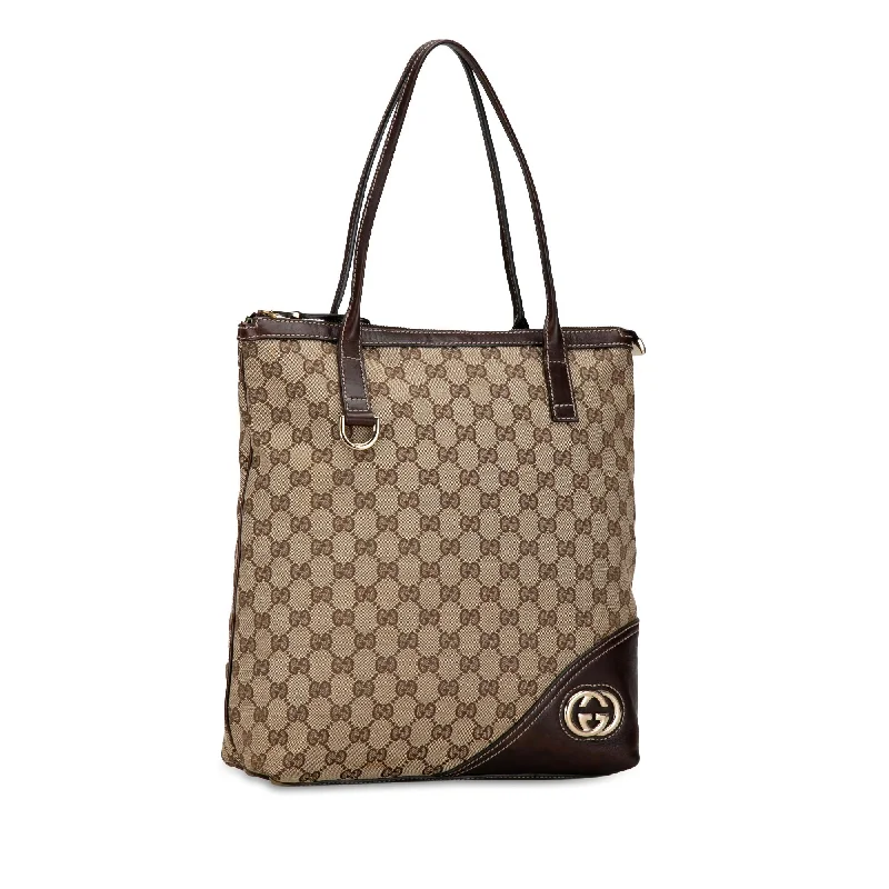 Ladies Gucci Dionysus bags with a chain - link shoulder strapGucci GG Canvas Britt Tote Bag Iug8NH)