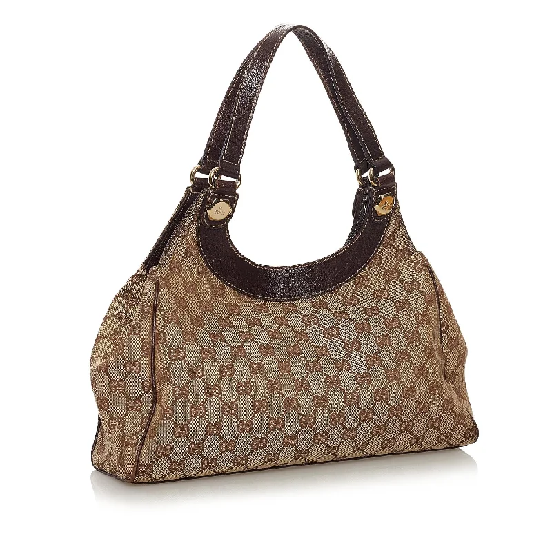 Medium - sized Women Gucci handbags for everyday useGucci GG Canvas Charmy Shoulder Bag (32957)