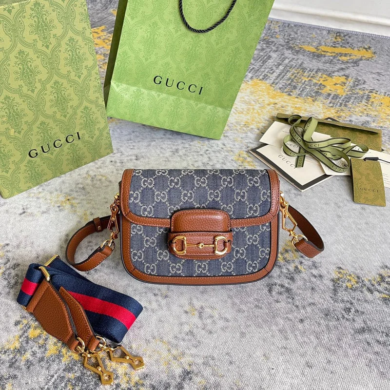 Women Gucci bags with a snap - button closure and a decorative charmBC - GUCCI BAG - 2865