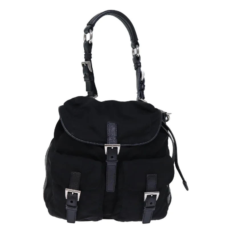 Prada bags with a back - zip pocket for storing valuables securelyPRADA Tessuto Shoulder Bag