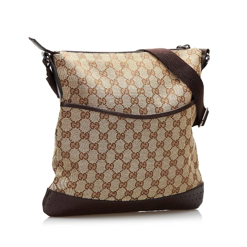 Women Gucci backpacks with a luxurious leather finishGucci GG Canvas Crossbody (hh43k8)