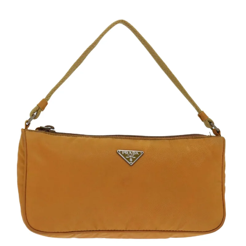 Ladies Prada Galleria bags with gold - toned hardware for a luxurious touchPRADA Tessuto Clutch Bag