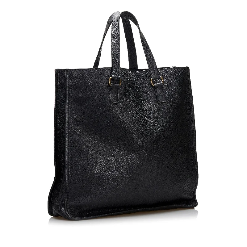 Prada bags with a detachable mirror inside for quick touch - upsPrada Leather Tote Bag G8vV29