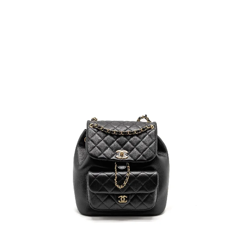 Chanel Small Crossbody Bag for TravelChanel 23c Large Duma Backpack Calfskin Black LGHW (microchip)