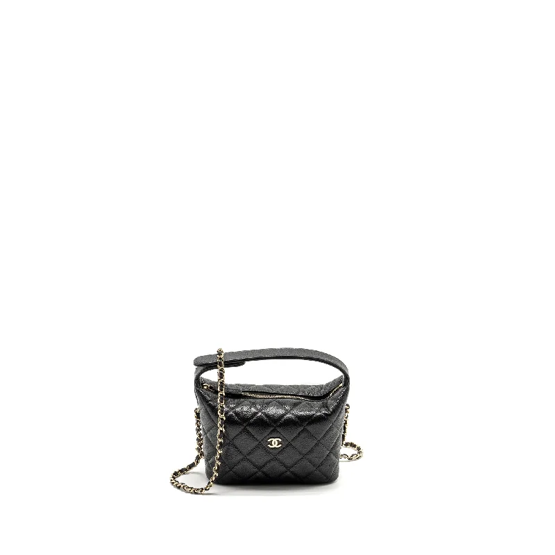 Chanel Designer Handbag with Unique DesignChanel 25C Quilted Hobo Bag Caviar Black LGHW (Microchip)