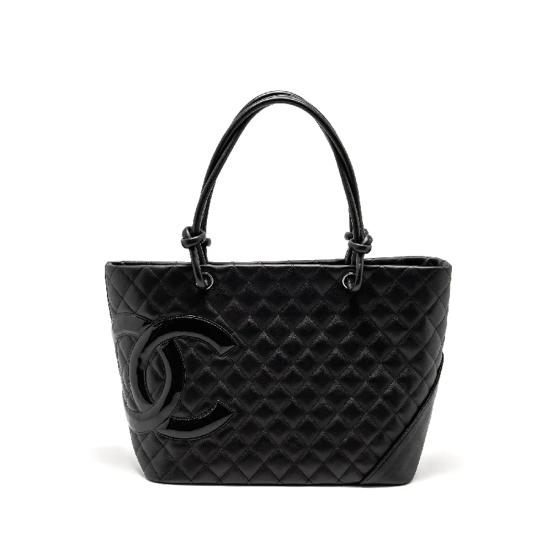 Chanel Quilted Leather Shoulder Bag for FashionistasChanel Cambon Ligne Tote Bag calfskin Black SHW