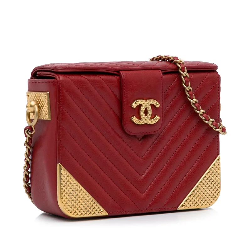 Chanel Luxury Handbag for High - End EventsChanel Chevron Rock The Corner Minaudiere Bag (I6iCTy)