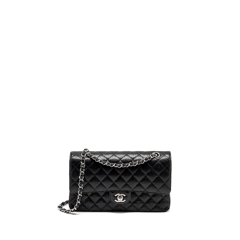 Chanel Luxury Handbag for High - End EventsChanel Medium Classic Double Flap Bag Caviar Black SHW (Microchip)