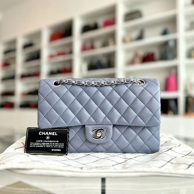 Chanel Vintage Inspired Handbag for Retro LoversLambskin Haze Blue SHW No 15