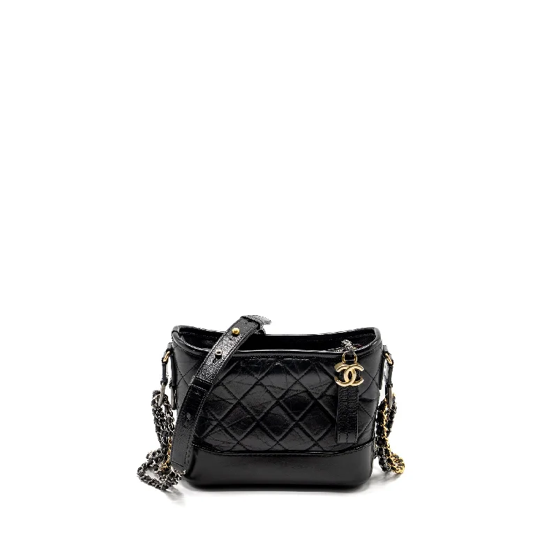 Chanel Black Handbag for Business MeetingsChanel Small Gabrielle Hobo Bag Calfskin Black Multicolour Hardware