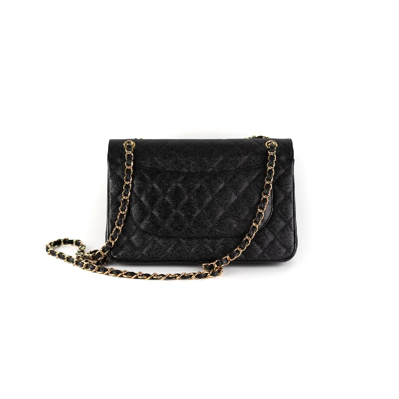 Chanel Classic Flap Bag for Evening PartyChanel Classic Jumbo Black Caviar GHW