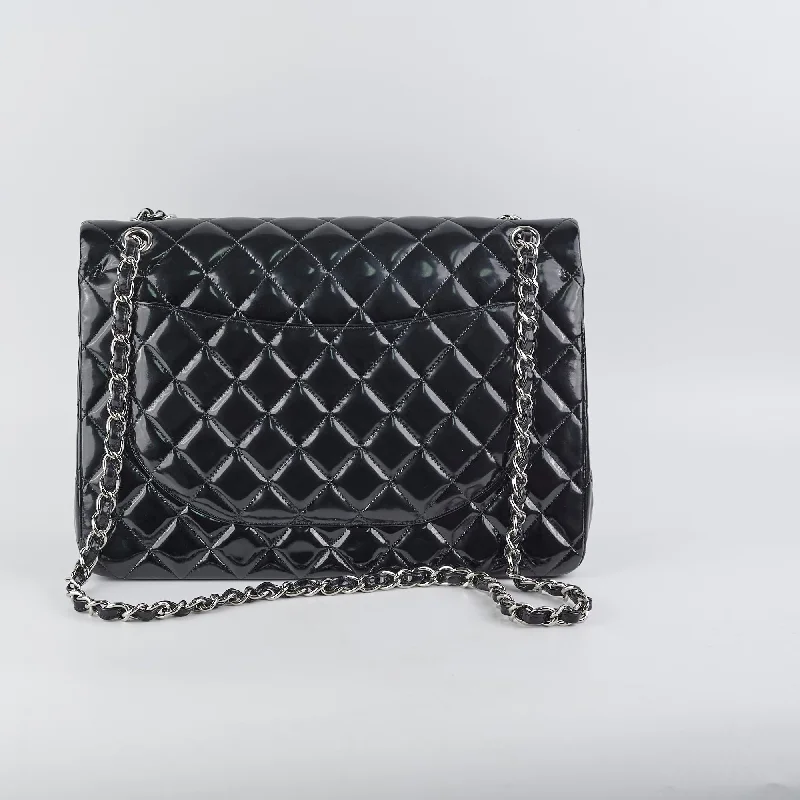 Chanel New Arrival Handbag with Gold HardwareChanel Maxi Patent Flap Black 20 Series