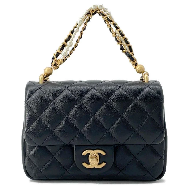 Chanel Colorful Handbag for Spring OutfitsCHANEL Mini Flap Bag Black AS4385 Shiny Lambskin