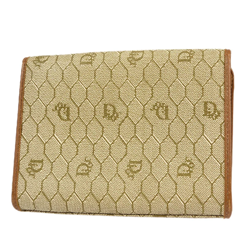 Christian Dior crossbody bags with a front - flap pocket for easy accessChristian Dior 1980s Honeycomb Clutch Bag Beige