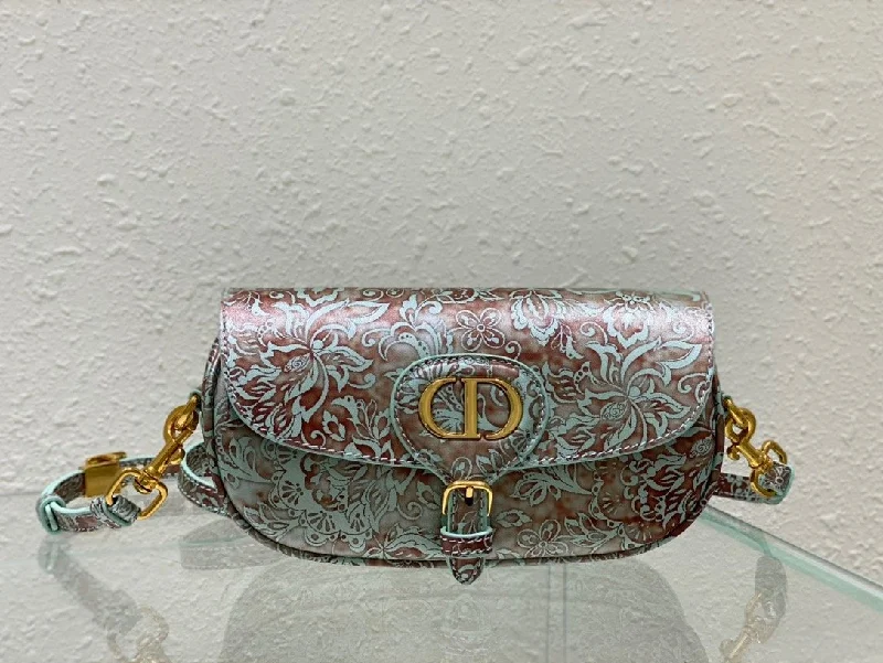 Christian Dior bags with a quilted pattern and gold - toned hardwareChristian Dior Bobby East-West Bag Turquoise, For Women