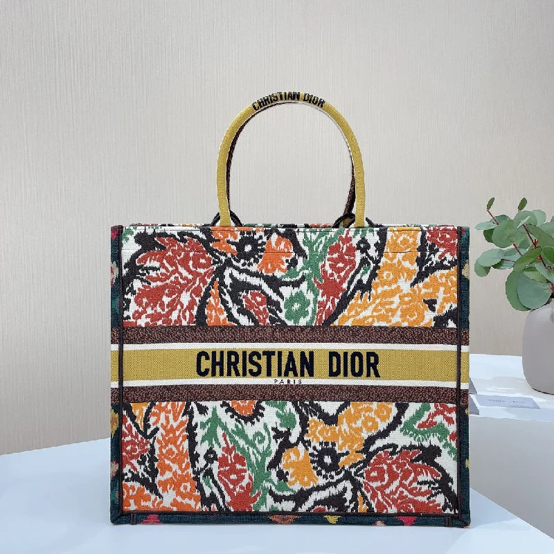 Christian Dior bags with a detachable coin purse insideChristian Dior Large Book Tote Multicolor, For Women,