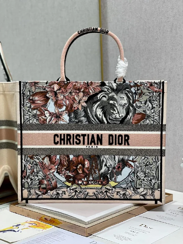 Christian Dior bags with a detachable coin purse insideChristian Dior Large Book Tote Multicolor, For Women