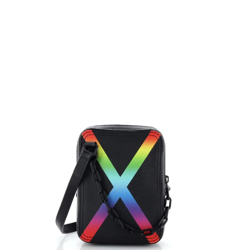 Fashion - forward Christian Dior tote bags for the modern womanDanube Messenger Bag Rainbow Taiga Leather